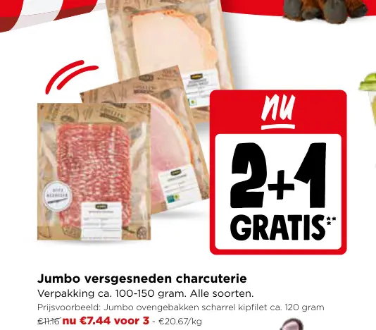 Promotie: Versgesneden charcuterie