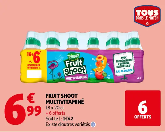 Promotie: Fruit shoot multivitaminé