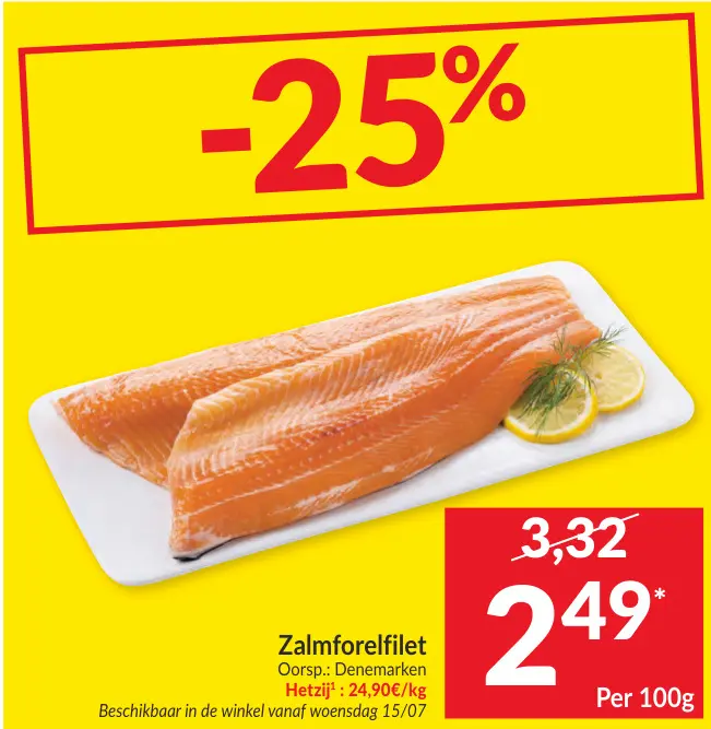Promotie: Zalmforelfilet