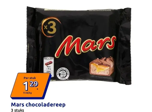 Aanbieding: Mars chocoladereep