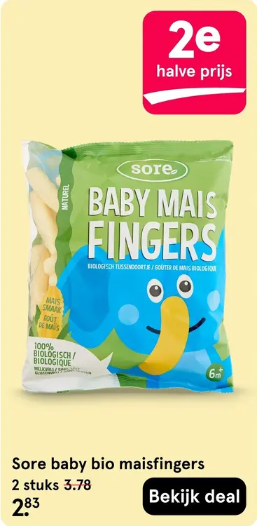 Aanbieding: Sore Baby bio maisfingers
