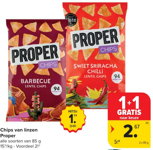 Promotie: Chips van linzen