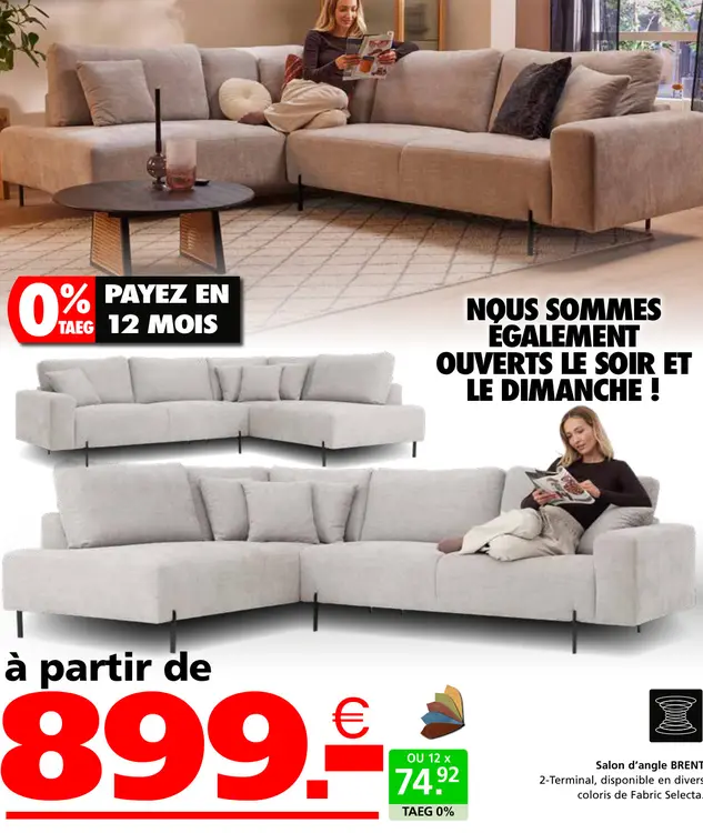 Offre: Salon d'angle BRENT