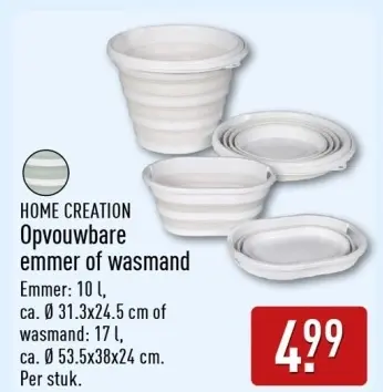 Aanbieding: Opvouwbare emmer of wasmand