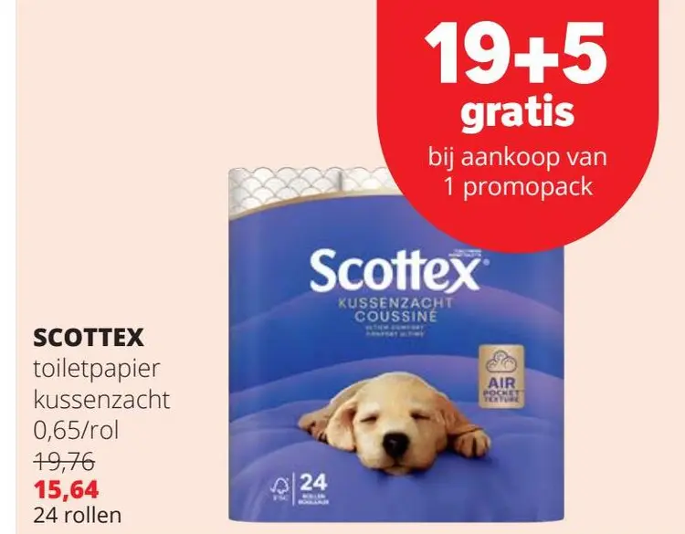Promotie: toiletpapier kussenzacht