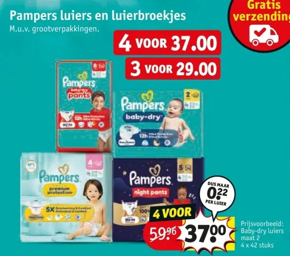 Aanbieding: Luiers en luierbroekjes