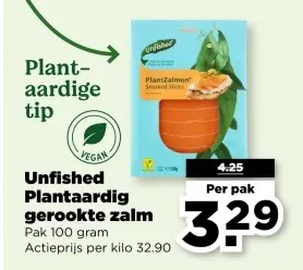 Aanbieding: Unfished Plantaardig gerookte zalm