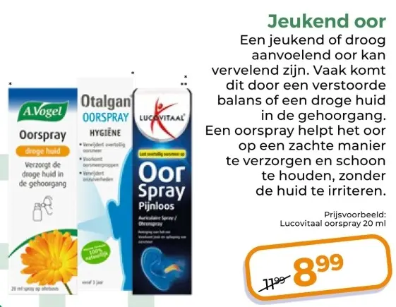 Aanbieding: Oorspray