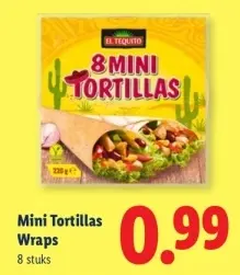 Aanbieding: Mini Tortillas Wraps