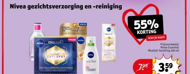 Aanbieding: Nivea Essential Micellair Soothing
