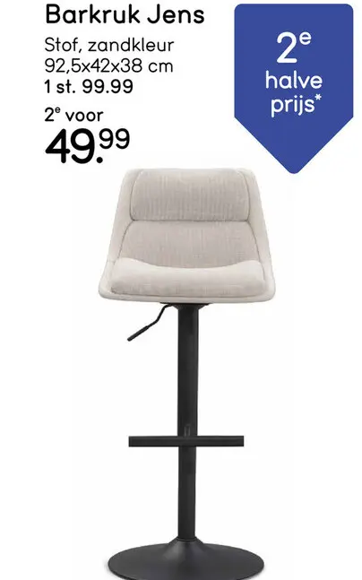 Aanbieding: Barkruk Jens