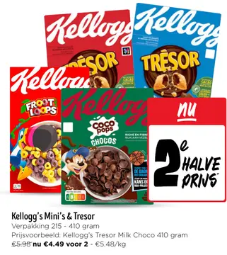 Aanbieding: Kellogg's Mini's & Tresor