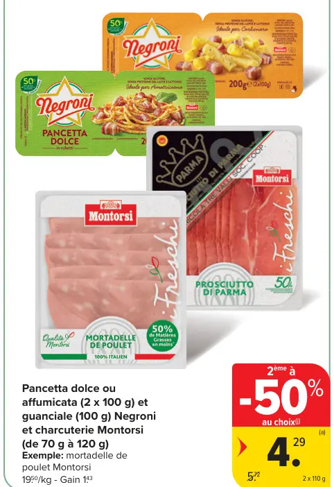 Offre: Pancetta dolce ou affumicata et guanciale Neg