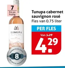 Aanbieding: Tunupa cabernet sauvignon rosé