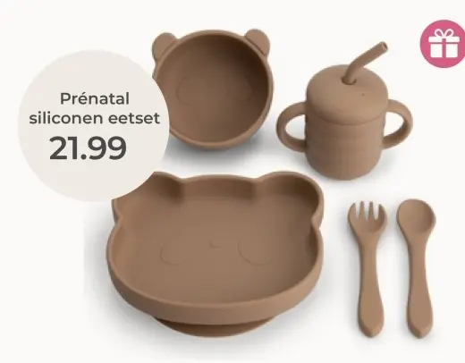 Aanbieding: Siliconen eetset