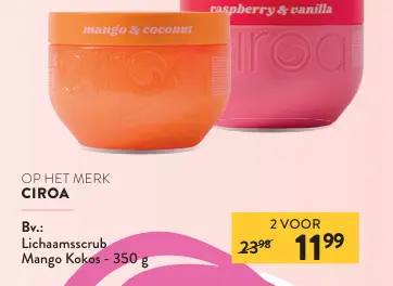 Promotie: Lichaamsscrub Mango Kokos