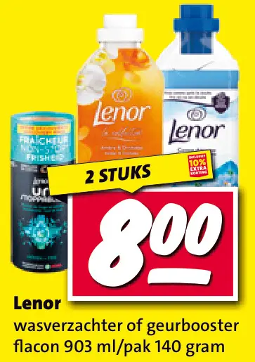 Aanbieding: Lenor wasverzachter of geurbooster