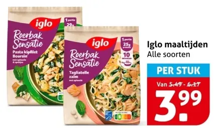 Aanbieding: Iglo Roerbak Sensatie maaltijden