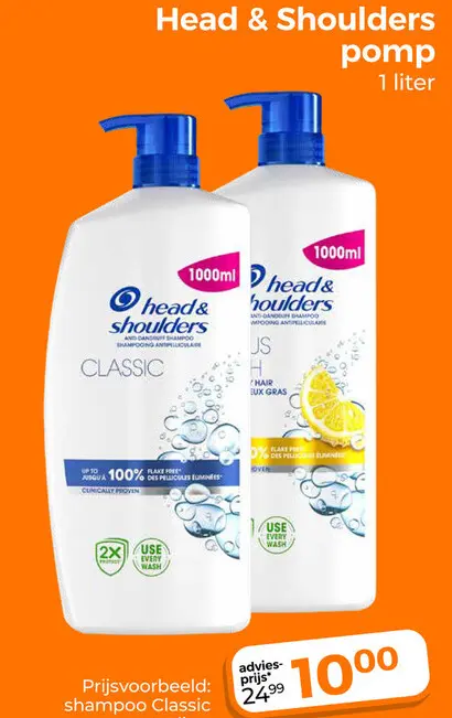 Aanbieding: Head & Shoulders pomp