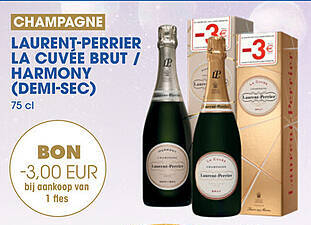 Aanbieding: LAURENT-PERRIER LA CUVÉE BRUT / HARMONY (DEMI