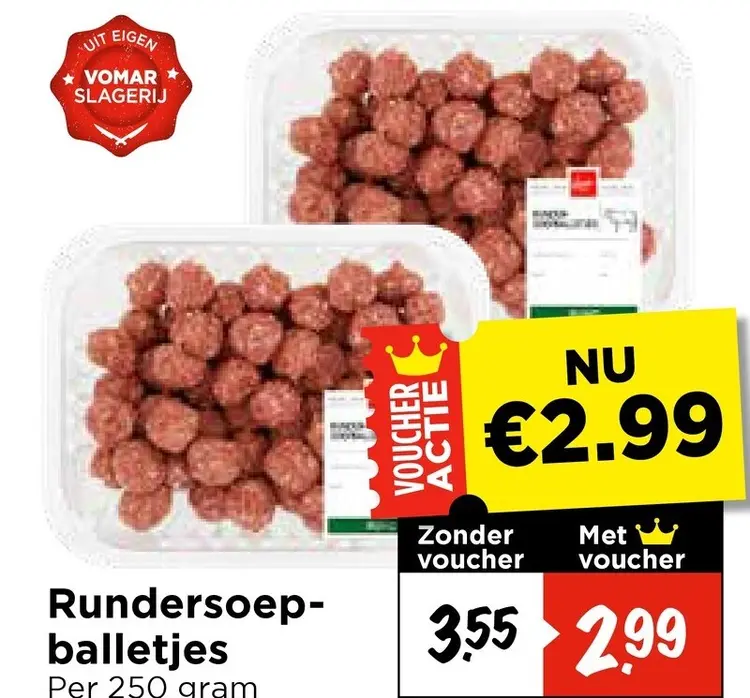 Aanbieding: Rundersoepballetjes