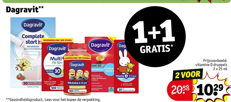 Aanbieding: Dagravit vitamine D druppels