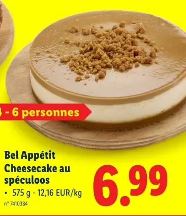 Offre: Cheesecake au spéculoos