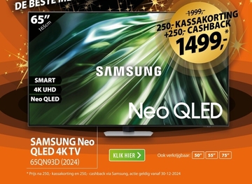 Aanbieding: Samsung Neo QLED 4K 65QN93D (2024)