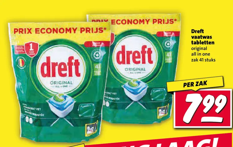 Aanbieding: Dreft vaatwas tabletten