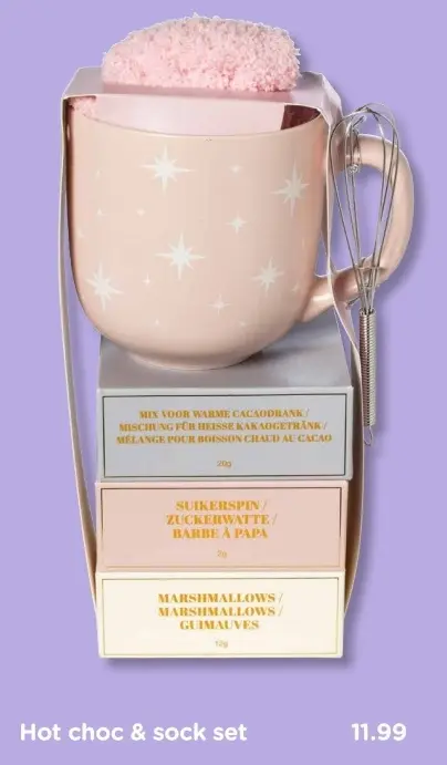 Aanbieding: Hot choc & sock set