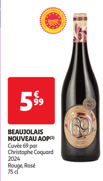 Aanbieding: BEAUJOLAIS NOUVEAU AOP Cuvée 69 par Christoph