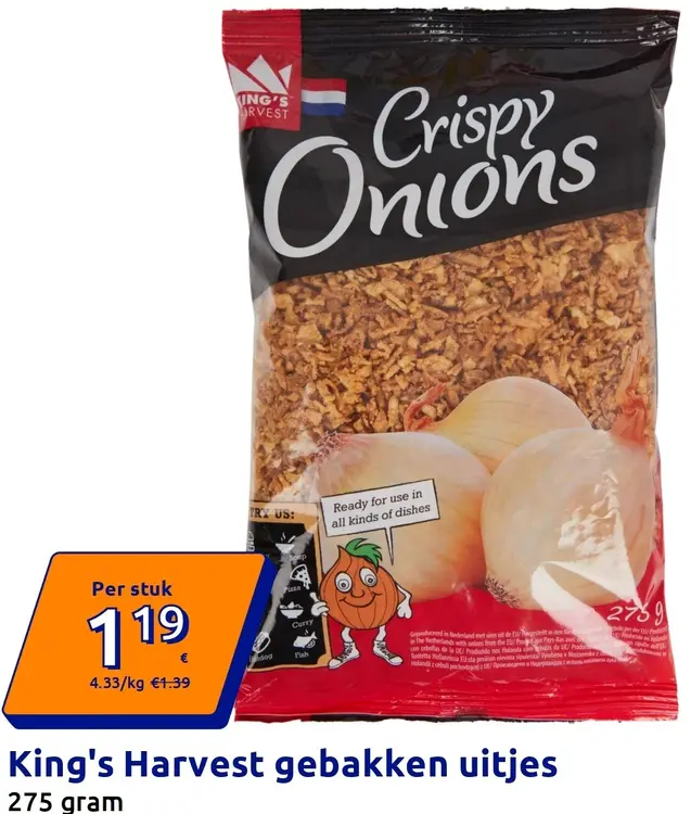 Promotie: King's Harvest Gebakken uitjes