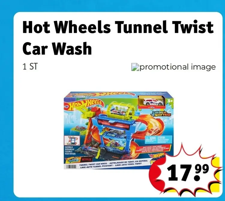Aanbieding: Hot Wheels Tunnel Twist Car Wash