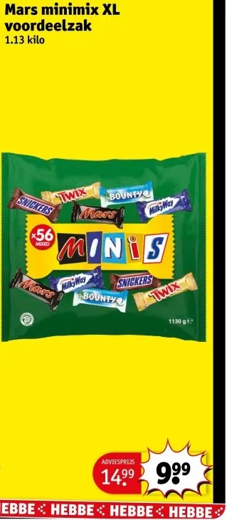 Aanbieding: minimix XL voordeelzak