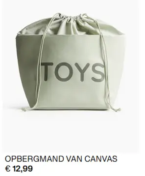 Aanbieding: Opbergmand van canvas