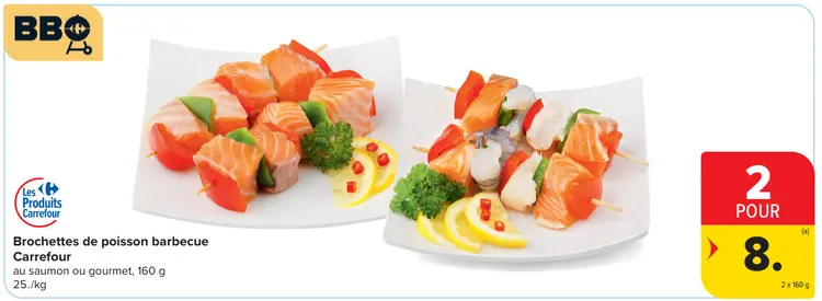 Offre: Brochettes de poisson barbecue