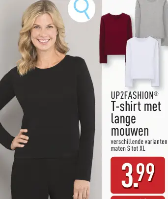 Promotie: T-shirt met lange mouwen