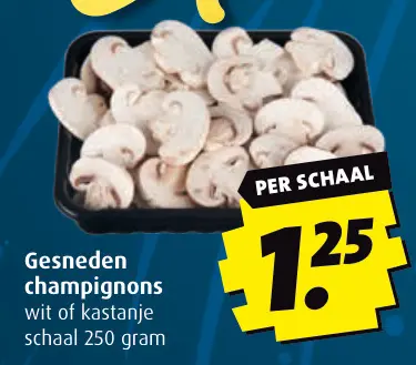 Aanbieding: Gesneden champignons