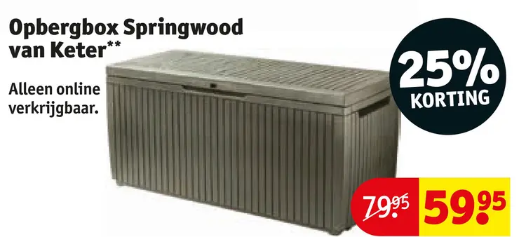 Aanbieding: Opbergbox Springwood
