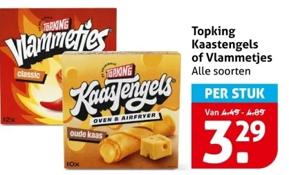 Aanbieding: Kaastengels of Vlammetjes