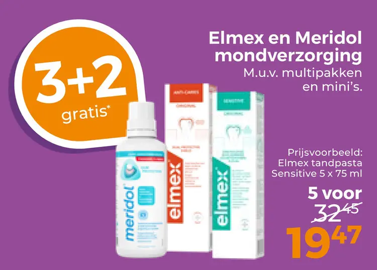 Aanbieding: Elmex en Meridol mondverzorging
