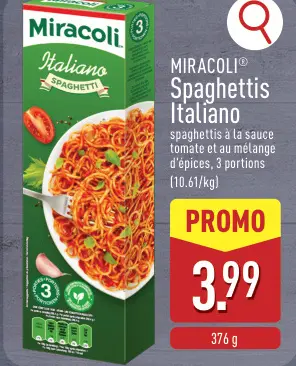 Offre: Spaghettis Italiano