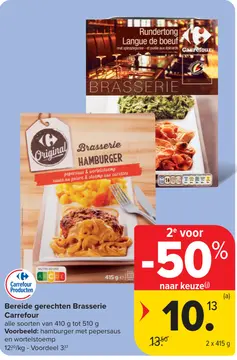 Aanbieding: Bereide gerechten Brasserie Carrefour