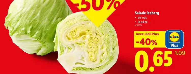 Offre: Salade iceberg