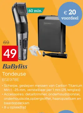 Aanbieding: BaByliss Tondeuse