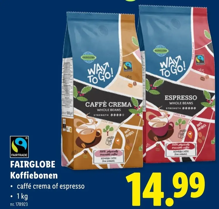Promotie: Fairglobe Koffiebonen