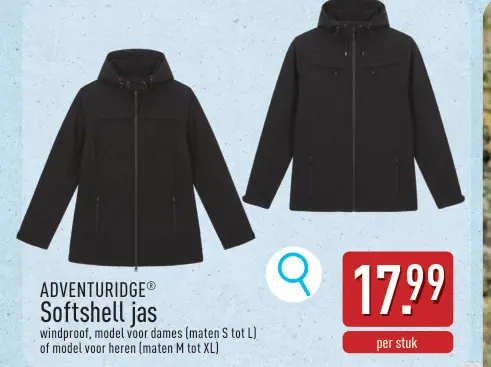 Promotie: Softshell jas