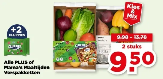 Aanbieding: PLUS of Mama's Maaltijden Verspakketten