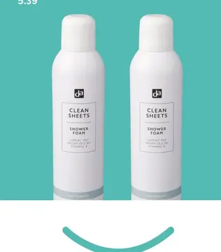 Aanbieding: CLEAN SHEETS SHOWER FOAM