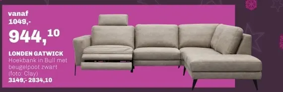 Aanbieding: LONDEN GATWICK Hoekbank